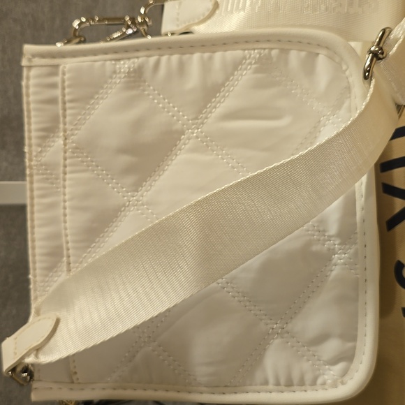 Steve Madden White Quilted Crossbody Bag NWT - Picture 6 of 7
